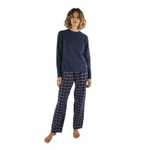 Fila Flannel Yarn Dyed Women's Loungewear Set, Size: S