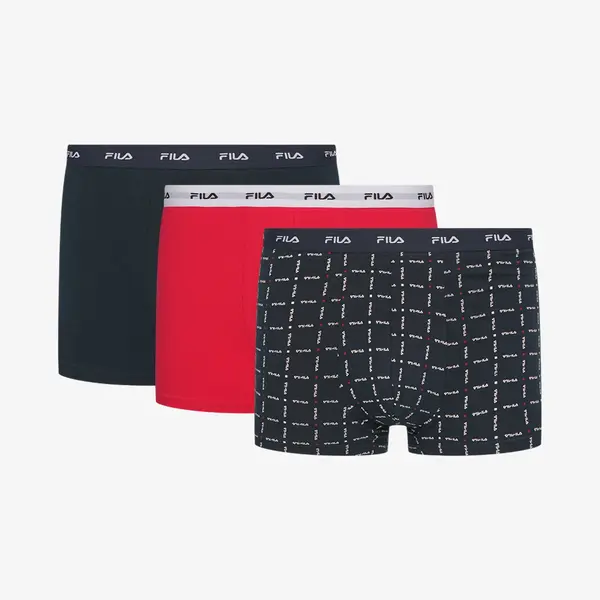 Fila Boxer Elastic Band 3pack Aνδρικό Εσώρουχο Μπόξερ, Μέγεθος: M