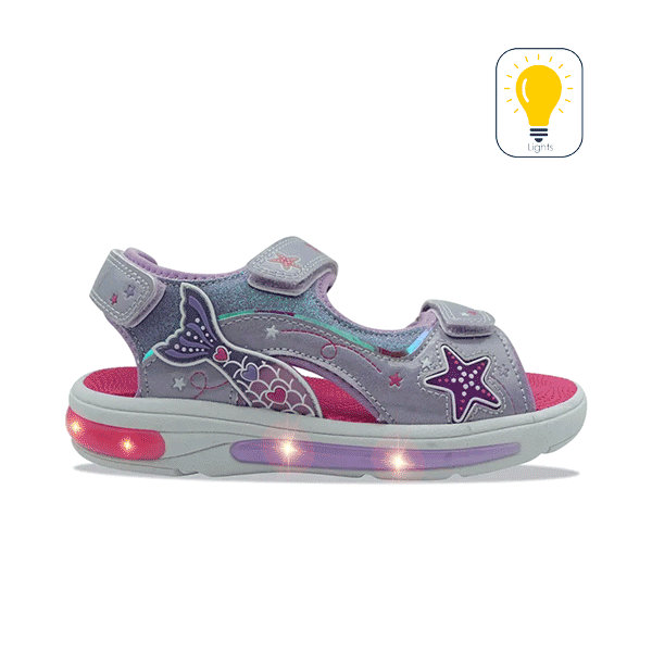 Fila Mermaid Velcro Lights Unisex Βρεφικά Σανδάλια, Μέγεθος: 22
