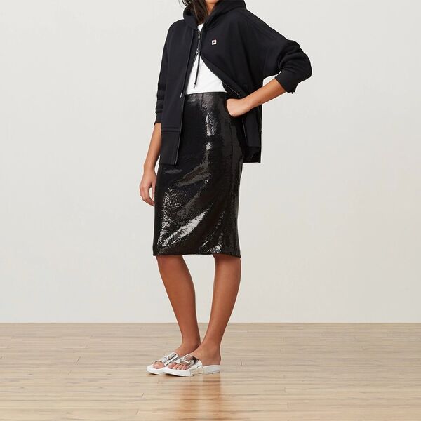 Sequin Woven Skirt, Μέγεθος: S
